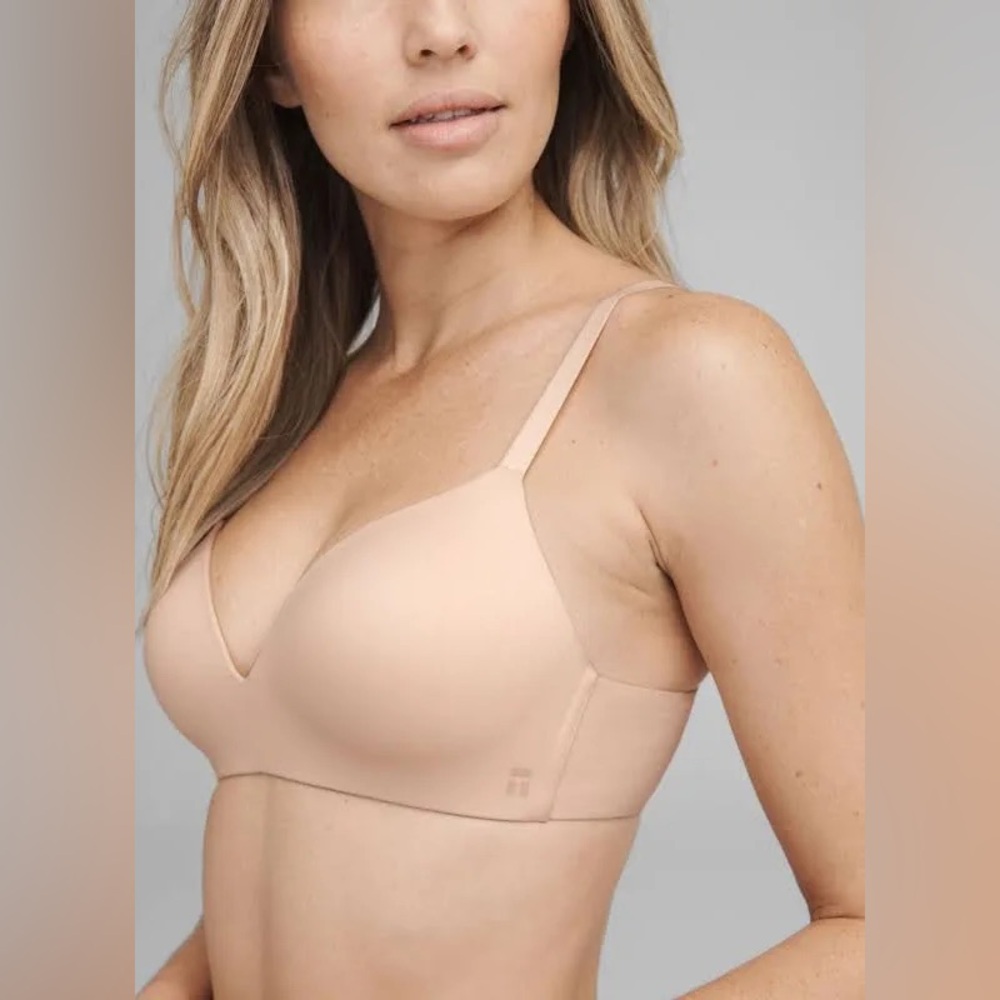 Tommy John second skin lightly lined demi bra in maple sugar 34DD NWT